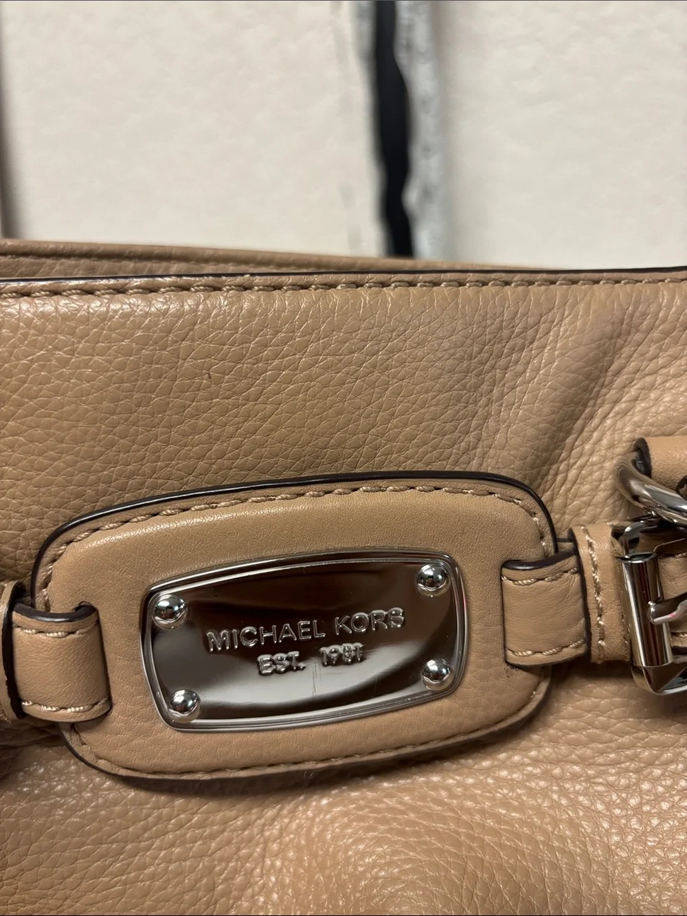 Michael Kors Tan Leather Shoulder Bag